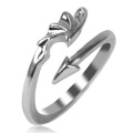 Shangjie Oem Anilos Halloween 2021 Novo chegada da moda Mulheres homens anéis de penas jóias jóias delicadas de casal ajustável exclusivo anel